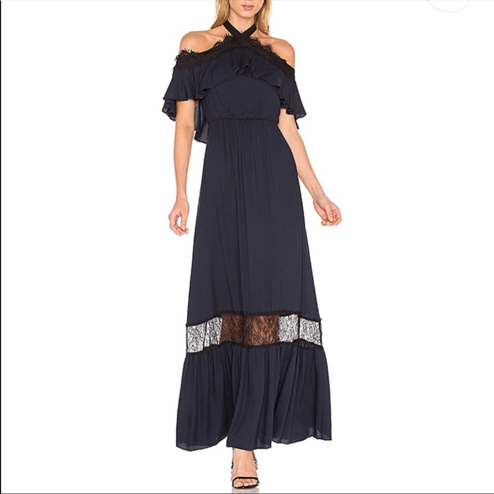 Alice and Olivia Maxi dress with elegant lace